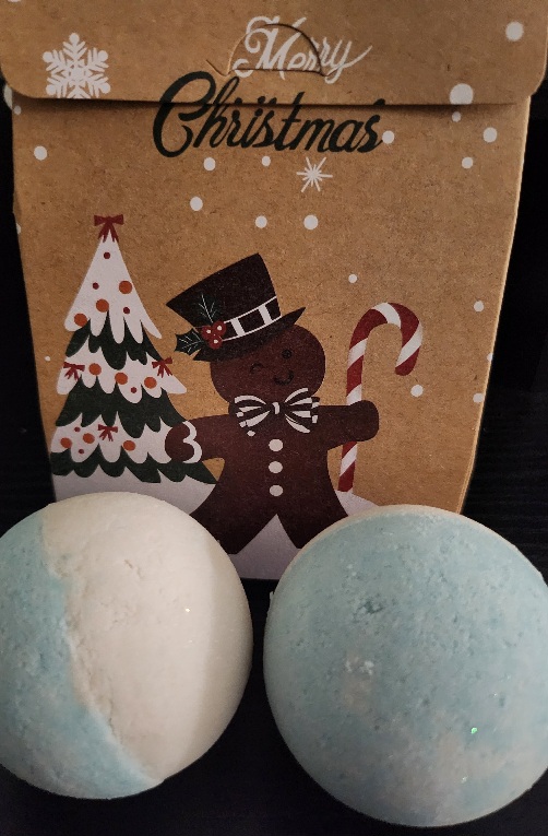 Snow Balls Bath Bombs gift set (set of 2 Bath Bombs in a gift box)